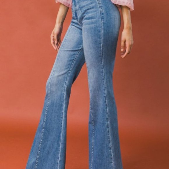 High Rise Bell Bottom Jeans - Picture 2 of 4